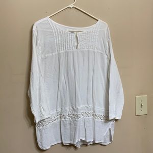 Old Navy Cotton White Tunic XXL